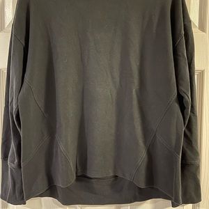 Crew neck, black, athletic cotton, sweatshirt